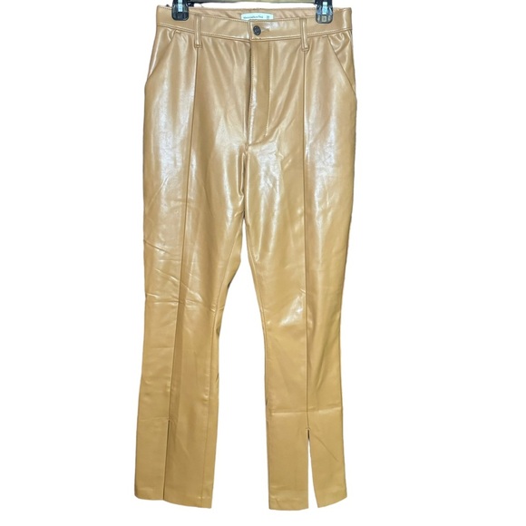 Abercrombie & Fitch | The 90’s Straight Ultra HiRise Faux Leather | Size 10 - Picture 1 of 9